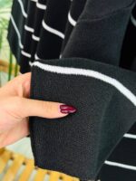 ست بافت پینترستی یقه گرد تک مشکی AS  ( پک 2 عددی ) - شناسه 00211085 - Image 7