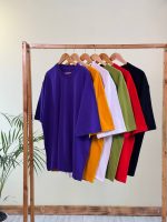 تیشرت قواره دار نخ پنبه رنگی سایز 5 pj ( پک 6 عددی) شناسه : 00208116