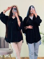 شومیز مراکشی تک رنگ مشکی عیدانه sb ( پک 3 عددی) - شناسه 00214035 - Image 3