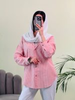شومیز لینن راه راه B1 ( پک 5 عددی )- slr - شناسه 00214049 - Image 3