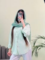 شومیز لینن راه راه B1 ( پک 5 عددی )- slr - شناسه 00214049 - Image 9