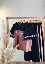 ست تیشرت لانگ وشلوار بگ دوتیکه FITNESS CLUP ( پک 3 عددی ) ( کرم دوبل )  - RN-  شناسه00211003 - Image 10