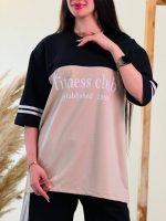 ست تیشرت لانگ وشلوار بگ دوتیکه FITNESS CLUP ( پک 2  عددی ) - RN-  شناسه00211003 - Image 9