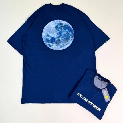 تیشرت پنبه سرمه ای MOON ( پک 2 عددی ) -BSR- شناسه 00208009