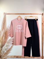 ست تیشرت لانگ وشلوار بگ GUCCI کد B ( پک 4 عددی ) -RN- شناسه 00211007 - Image 15