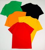 تیشرت پنبه رنگین کمان ( پک 5 عددی ) -RT- شناسه 00208019 - Image 11