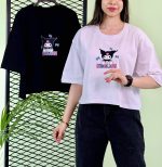 کراپ باکسی قواره دار سفید و مشکی KUROMI2(پک 2 عددی ) -BSR- شناسه 00216002