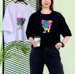 کراپ باکسی قواره دار سفید و مشکی SNOOPY(پک 2 عددی ) -BSR- شناسه 00216002