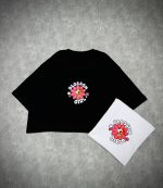 کراپ باکسی قواره دار سفید و مشکی  blossom (پک 2 عددی ) -BSR- شناسه 00216002 - Image 5