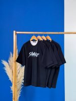 تیشرت باکسی پنبه تک رنگ مشکی  SAVAGE( پک 4 عددی ) -G- شناسه 00208036 - Image 10