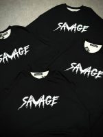 تیشرت باکسی پنبه تک رنگ مشکی  SAVAGE( پک 4 عددی ) -G- شناسه 00208036 - Image 7