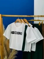 ست کراپ وشلوار بوتکات MOSCHINO  ( پک 3 عددی ) -RN- شناسه 00211005 - Image 12