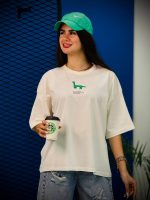 تیشرت باکسی قواره دار دایناسور گیاهخوار ( پک 6 عددی ) - SF - شناسه 00208035 - Image 4