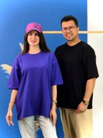 تیشرت پنبه باکسی ساده رنگی ( پک B ) - ( پک 5 عددی ) - GL - شناسه 00208038 - Image 3