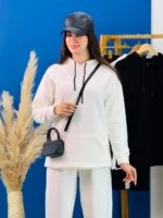 ست هودی و شلوار پاکتی تو کرک سفید و مشکی ( پک 2 عددی ) - NL - شناسه 00211024 - Image 10