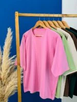 تیشرت پنبه باکسی مداد رنگی ( پک 7 عددی ) -( مشکی دوبل ) - ST - شناسه 00208051 - Image 8