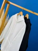هودی تو کرک بیسیک سفید و مشکی ( پک 2 عددی )- ipk -  شناسه 00212007 - Image 4