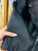 کت چرم آستین زیپ تک مشکی ( پک 3 عددی ) - SB - شناسه 00209002 - تصویر 5