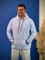 هودی پنبه تو کرک بیسیک ( آبی ) - ( محصول تک ) - GL - شناسه 00212009 - Image 3