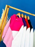 هودی سه تیکه رنگی رنگی ( پک A ) - ( سرخابی دوبل ) - ( پک 5 عددی ) - KLA - شناسه 00212005 - Image 8