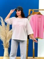تیشرت پنبه باکسی gym پاستیلی ( پک 8 عددی ) - ( کرم دوبل ) - ST - شناسه 00208056 - Image 7
