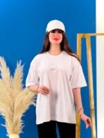 تیشرت پنبه سفید و مشکی موج وطن ( پک 2 عددی ) - GL - شناسه 00208054 - Image 3