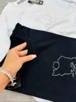 تیشرت پنبه سفید و مشکی موج وطن ( پک 2 عددی ) - GL - شناسه 00208054 - Image 7