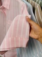 شومیز راه راه تک جیب لینن زارا ( پک 5 عددی ) - Sb - شناسه 00214045 - Image 19
