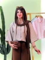 شومیز راه راه تک جیب لینن زارا ( پک 5 عددی ) - Sb - شناسه 00214045 - Image 3