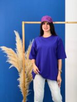 تیشرت پنبه باکسی ساده رنگی ( سفید دوبل ) - ( پک B ) - ( پک 6 عددی ) - GL - شناسه 00208038 - Image 4