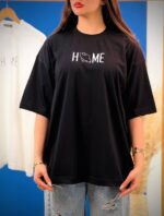 تیشرت پنبه سفید و مشکی Home ( پک 2 عددی ) - GL - شناسه 00208038 - Image 3
