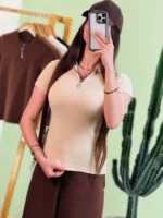 تیشرت کبریتی نیم زیپ نودی ( پک 6 عددی ) - Slk - شناسه 00208060 - Image 3