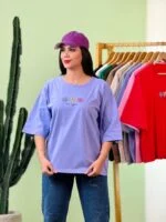 تیشرت پنبه باکسی سه گل ( پک 10 عددی ) – St – شناسه 00208056 - تصویر 4