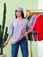تیشرت پنبه باکسی سه گل ( پک 10 عددی ) – St – شناسه 00208056 - تصویر 9