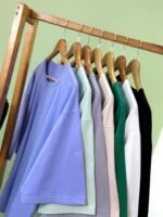 تیشرت بیسیک پنبه باکسی پاستیلی (طوسی دوبل ) - ( پک 8 عددی ) - ST - شناسه 00208056 - تصویر 9