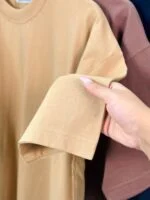 تیشرت بیسیک پنبه نودی (کاراملی دوبل ) - ( A ) - ( پک 5 عددی ) – Gl – شناسه 00208009 - تصویر 8