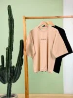 تیشرت پنبه باکسی Look (مشکی دوبل ) - ( پک 3 عددی ) - Gl - شناسه 00208063 - تصویر 2