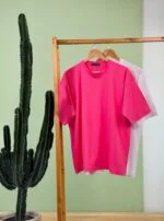 تیشرت پنبه باکسی ساده رنگی ( پک 2 عددی ) – GL – شناسه 00208038 - تصویر 2