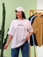 تیشرت پنبه نودی Good Vibes ( آبی دوبل ) - ( پک 8 عددی ) - Gl - شناسه 00208054 - تصویر 3