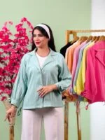 شومیز جگوار آستین پاپیون پاستیلی ( پک 8 عددی ) - Sb - شناسه 00214053 - تصویر 4