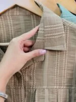 شومیز کوک دوزی دو جیب آستین پاگون (مشکی دوبل ) - ( پک 4 عددی ) - Vn - شناسه 00214059 - تصویر 8