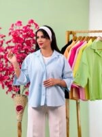شومیز اطلس تک جیب آستین پاگون ( پک 7 عددی ) - Sb - شناسه 00214068