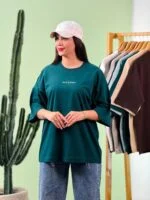 تیشرت پنبه باکسی آستین سه ربع Victory ( پک 9 عددی ) - Gl - شناسه 00208075 - تصویر 3