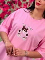 تیشرت پنبه لانگ Teddy Just Vibin( پک 2 عددی ) – ST – شناسه 00208057 - تصویر 6