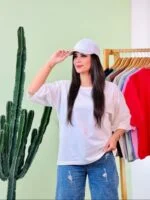 تیشرت بیسیک پنبه باکسی پاستیلی (طوسی دوبل ) - ( پک 8 عددی ) - ST - شناسه 00208056 - تصویر 7