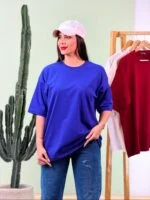 تیشرت پنبه باکسی ساده رنگی ( پک D ) – ( پک 4 عددی ) – GL – شناسه 00208038