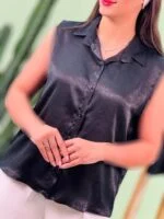 شومیز حلقه ای مشکی ( پک 2 عددی ) - Vn - شناسه 00214065 - تصویر 5