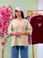 تیشرت پنبه باکسی نخ 28 پاپیون صورتی ( پک 7 عددی ) - Son - شناسه 00208001 - تصویر 5
