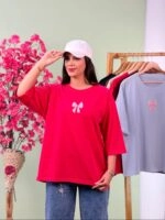 تیشرت پنبه باکسی نخ 28 پاپیون صورتی ( پک 7 عددی ) - Son - شناسه 00208001 - تصویر 8
