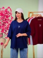 تیشرت پنبه باکسی نخ 28 پاپیون کوچک ( پک 7 عددی ) - Son - شناسه 00208001 - تصویر 8